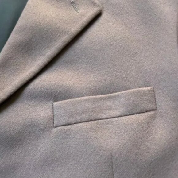 Dusty Rose Mauve Custom Cashmere Wool Lombardo Mike Modano 46x34 Sports - Picture 3 of 9